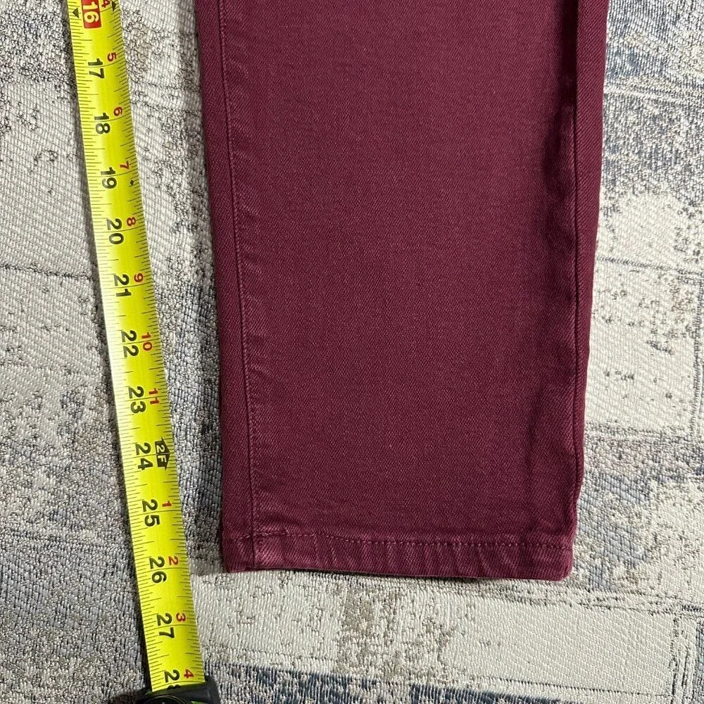 Michael Kors Women‎ Jeans Selma Hi Rise 12 Merlot Skinny Ankle $110 NWT